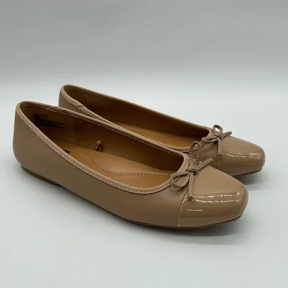 DV by Dolce Vita Moxy Nude Beige Patent Ballet Flats Women’s Size 9 NWB - Picture 4 of 12